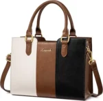 Purse for Women, Vintage Leather Shoulder Handbag, Small Ladies Satchel Tote Purse Top Handle Crossbody Bag for Work