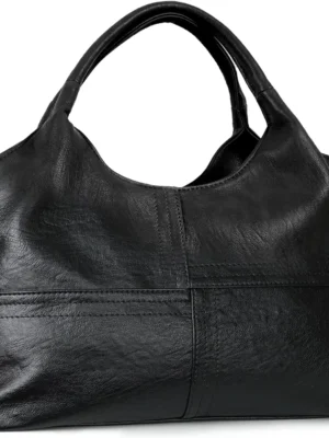 Medium Vegan Leather Purses for Women with Detachable Satchel Strap, Ladies Handbags, Tote Hobo Bags with Two-Handle