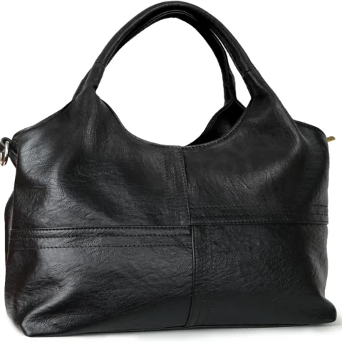 Medium Vegan Leather Purses for Women with Detachable Satchel Strap, Ladies Handbags, Tote Hobo Bags with Two-Handle