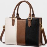 Purse for Women, Vintage Leather Shoulder Handbag, Small Ladies Satchel Tote Purse Top Handle Crossbody Bag for Work