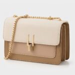 Color-Block Crossbody Bags for Women Leather Cross Body Purses Cute Designer Handbags Shoulder Bag Medium Size